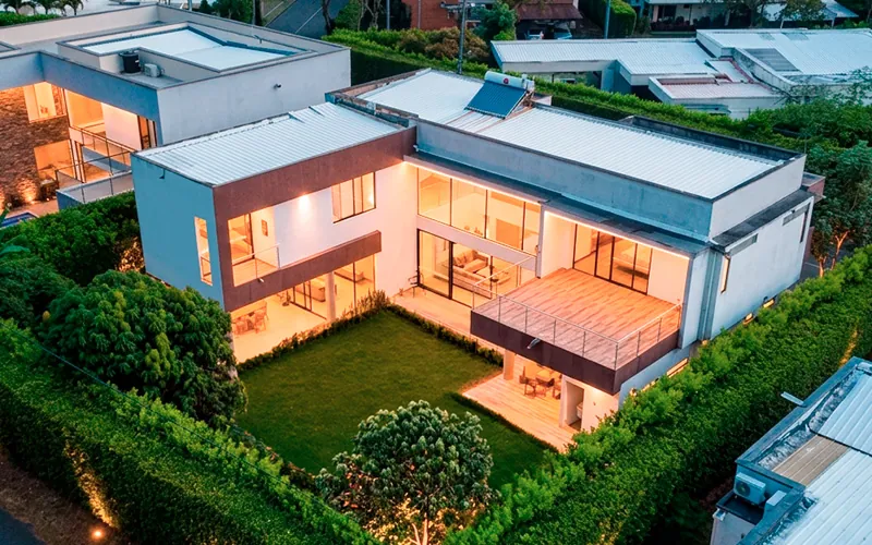 Casa Valle Verde vista desde el aire